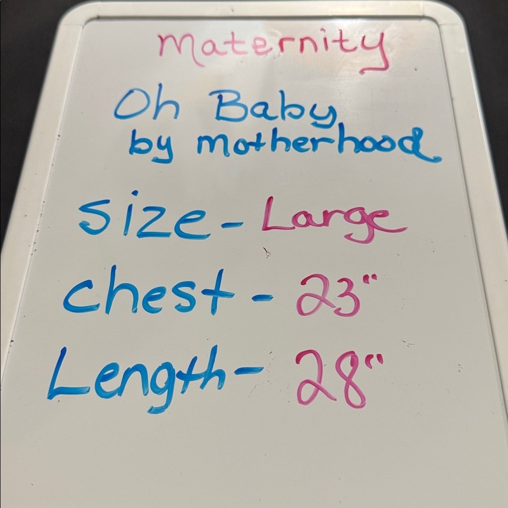 Oh Baby by Motherhood Black Sleeveless Maternity Tank Top Size Large - Picture 5 of 5